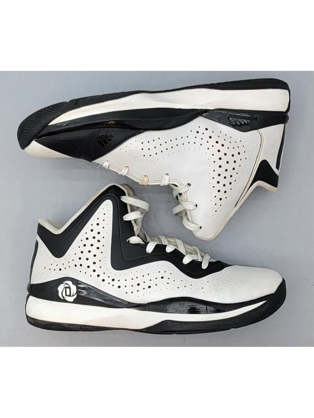 Adidas D Rose 773 III Boys Basketball Shoes 5.5Y White Black C77292 Derrick Rose